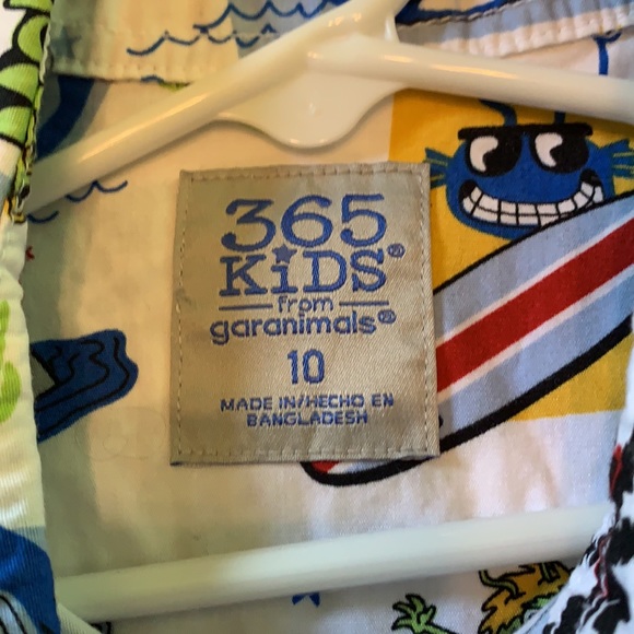 Garanimals short sleeve tropical style shark bottom down shirt boys size… - Picture 4 of 4